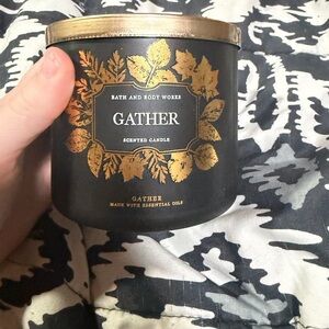 Bath & Body Works Gather Candle - Black with Gold Accents